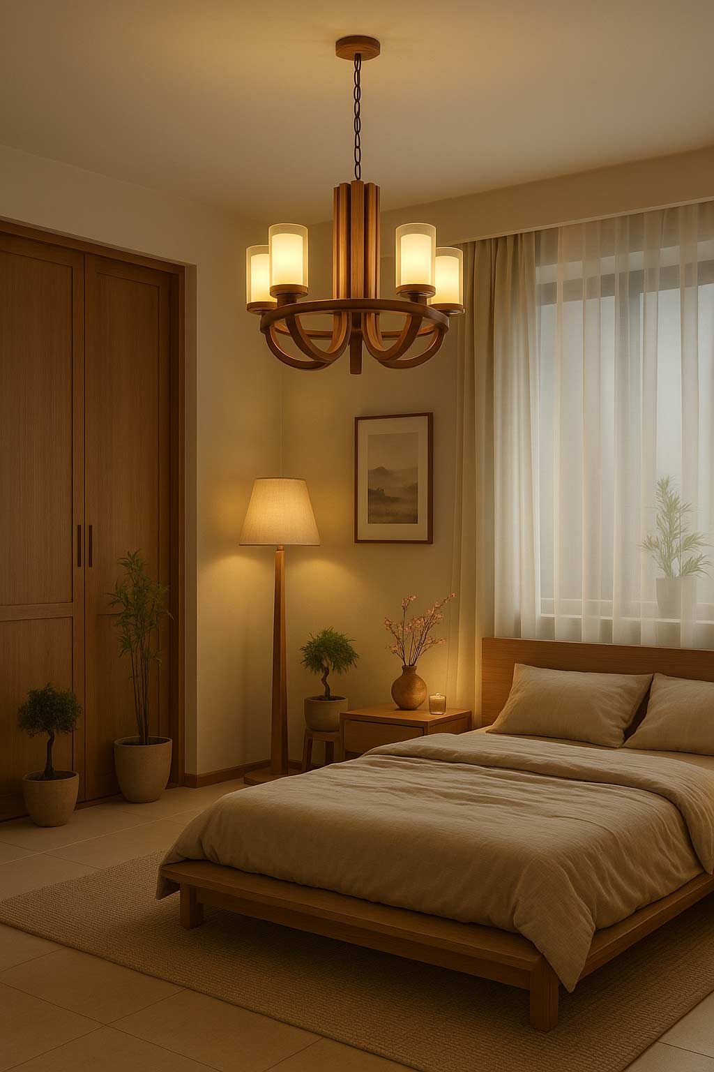 wooden-chandelier-warm-light-decorated-bed-room-dubai-checkmark-205-7