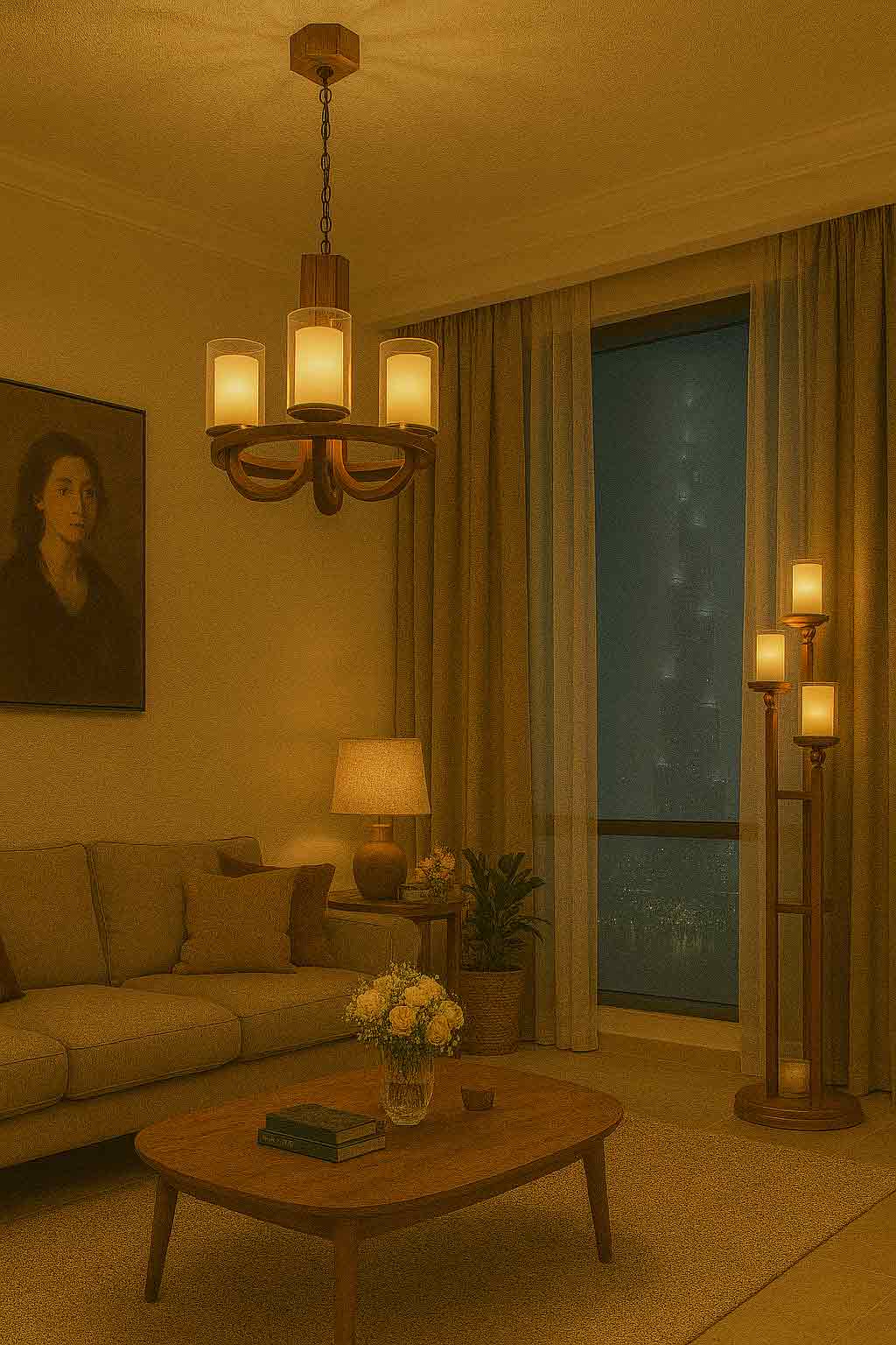 wooden-chandelier-warm-light-decorated-livingroom-dubai-checkmark-205-3