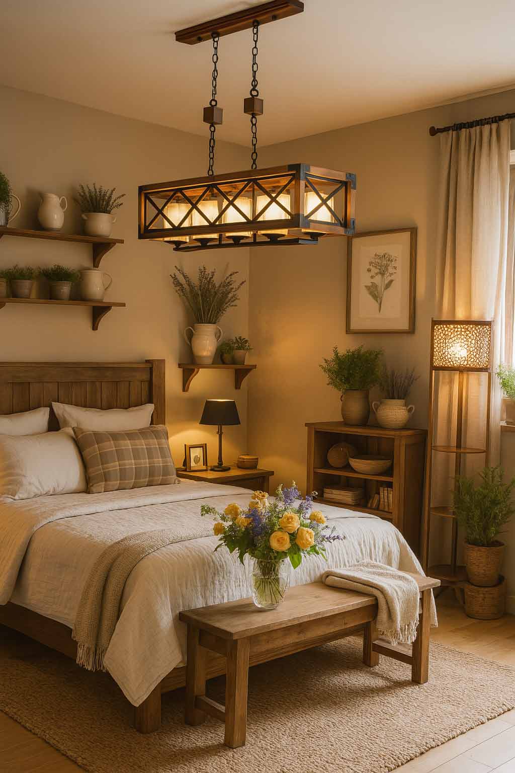 wooden-chandelier-warm-light-dubai-bed-room-checkmark-207-5