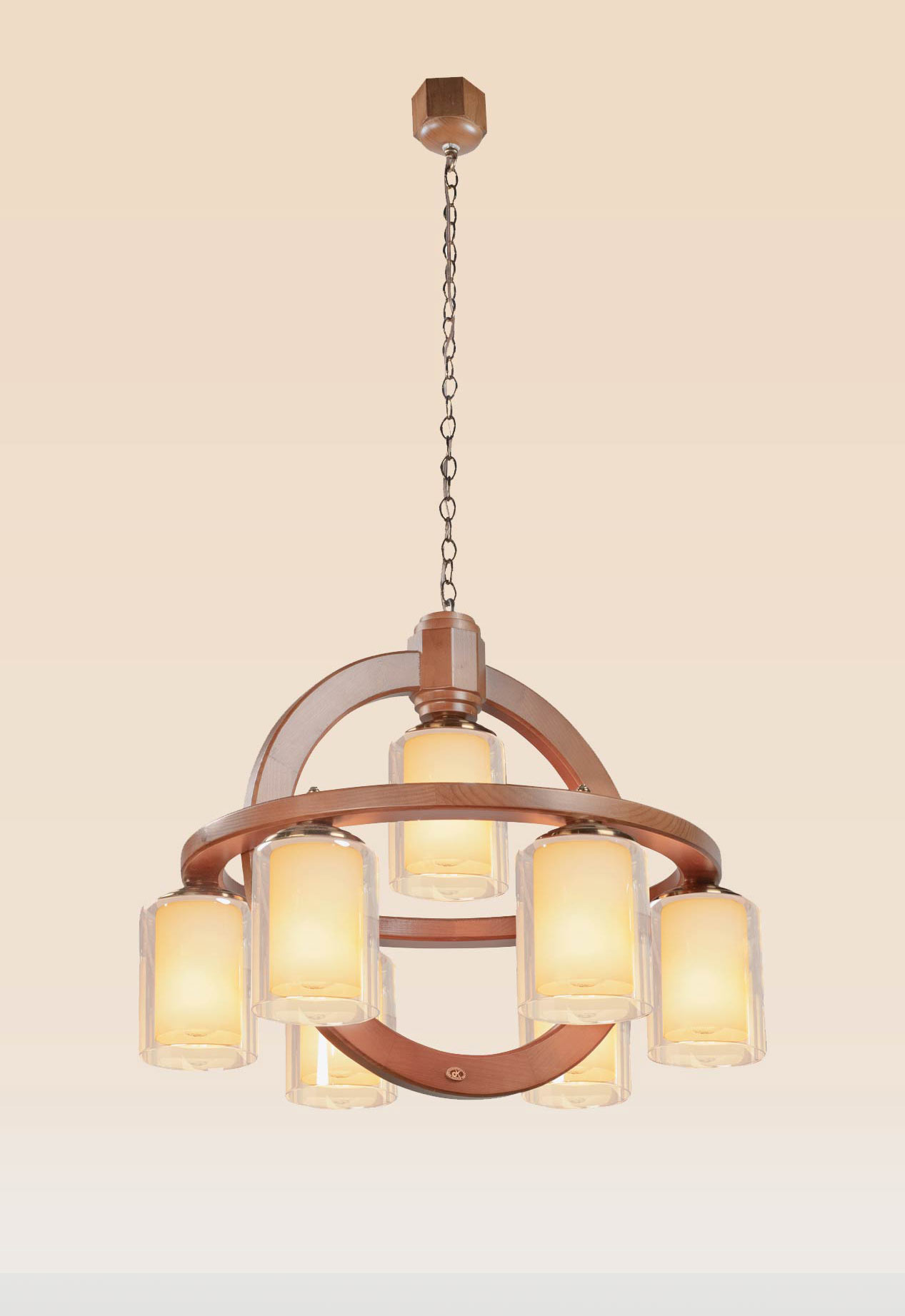 wooden-chandelier-warm-light-dubai-checkmark-230-7g Wooden chandelier with 7 upward lights and circular ring design – Checkmark 230-7r