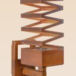 Modern wooden wall sconce light with geometric zigzag design – Model 412, wall sconce lights, modern wall sconces, rustic wall sconces, decorative wall sconces, wooden wall sconces, indoor wall sconces, vintage wall sconces