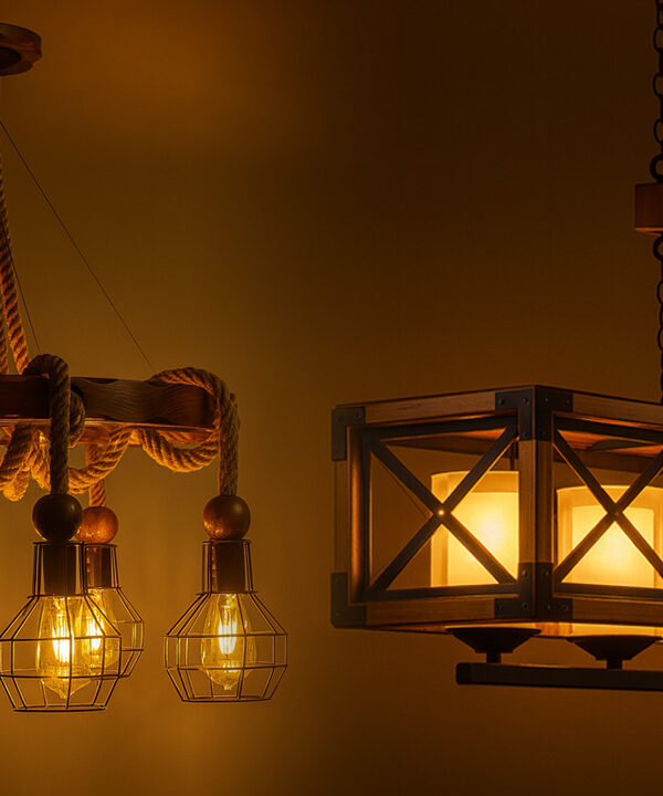 rustic vs modern wooden lighting comparison
