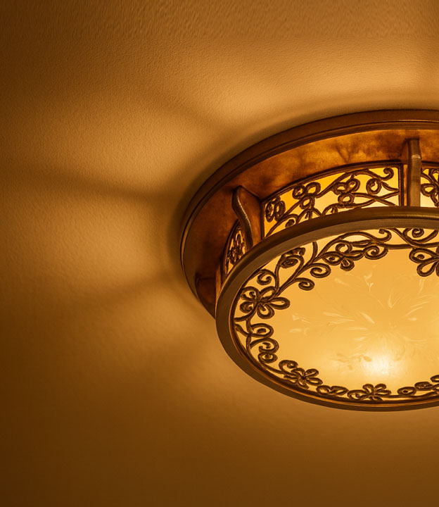 rustic wooden ceiling lights with warm glow