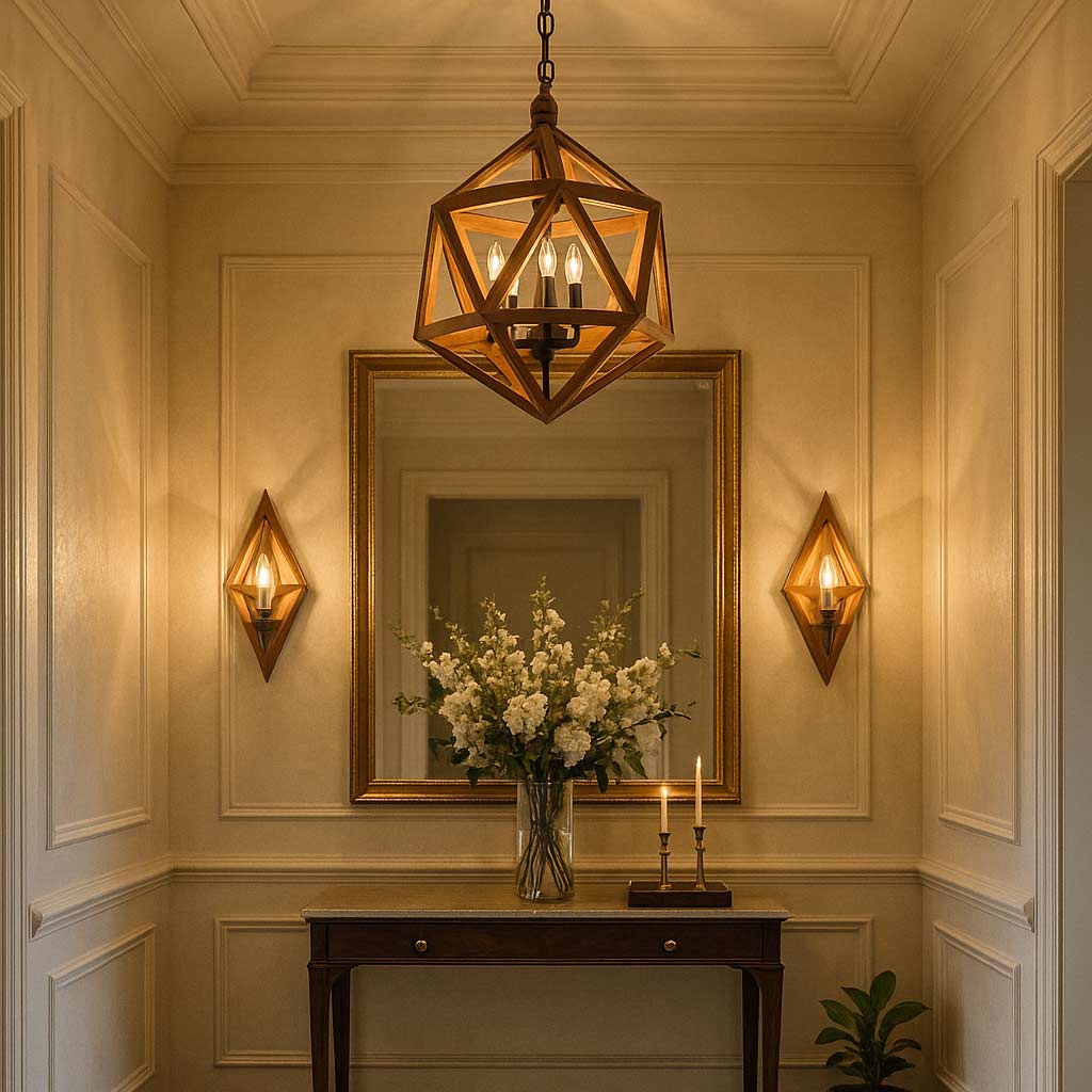 wooden lighting mistakes caused by hanging pendants too high