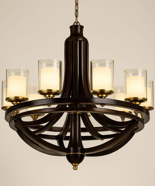 Using LED bulbs to protect wooden lighting fixtures from heat damage