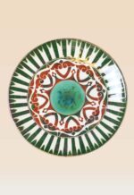 Luxury handmade ceramic decorative dish inspired by traditional craftsmanship