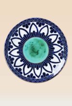 Handcrafted ceramic decorative dish suitable for wall or tabletop display 1
