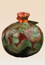 Pomegranate ceramic art handcrafted as a sculptural decorative object size large