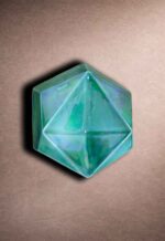 green facet hex tile handcrafted ceramic side view checkmark trading Dubai side view