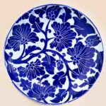 decorative ceramic dish mixed coloring style