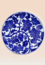 decorative ceramic dish mixed coloring style