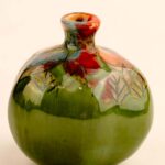 patina ceramic pomegranate
