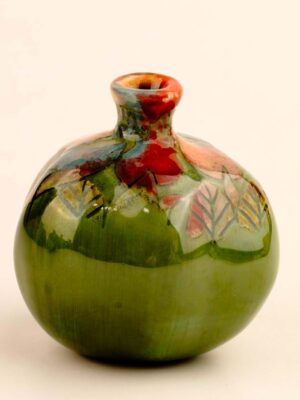 patina ceramic pomegranate