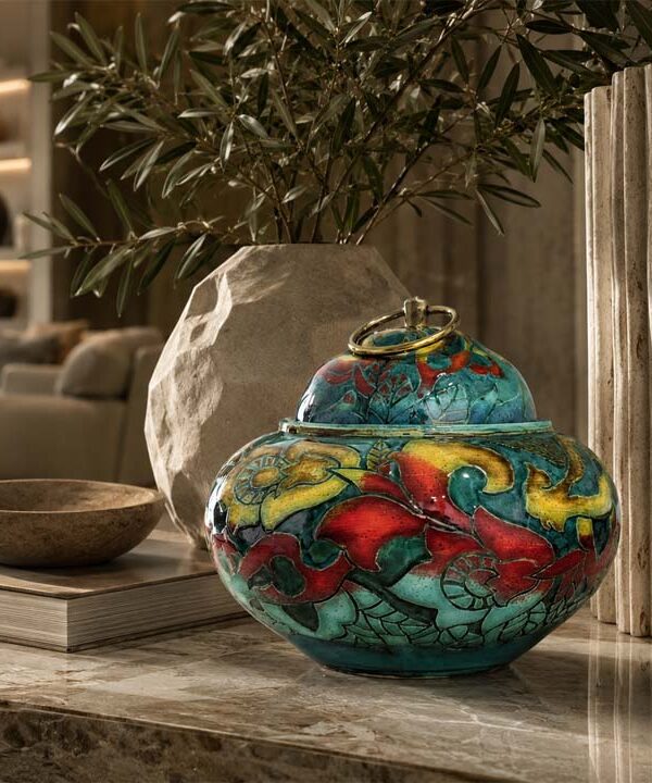 Ceramic decor for interior designers styled in a refined residential project