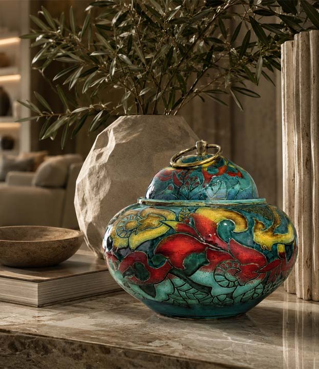 Ceramic decor for interior designers styled in a refined residential project