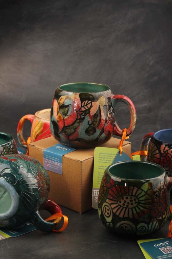 Curated handmade ceramic collection including dishes, tiles, jars and ceramic art objects
