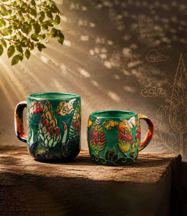 Statement ceramic decor styled as a focal point in a refined interior